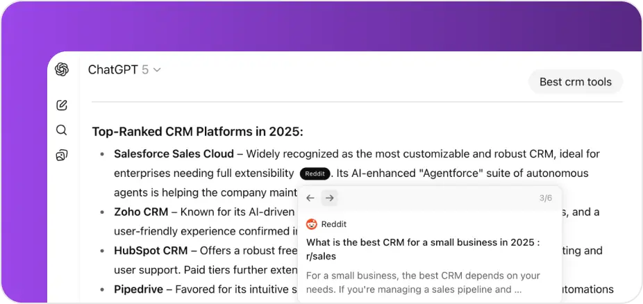 Reason 2: Reddit Powers AI Search